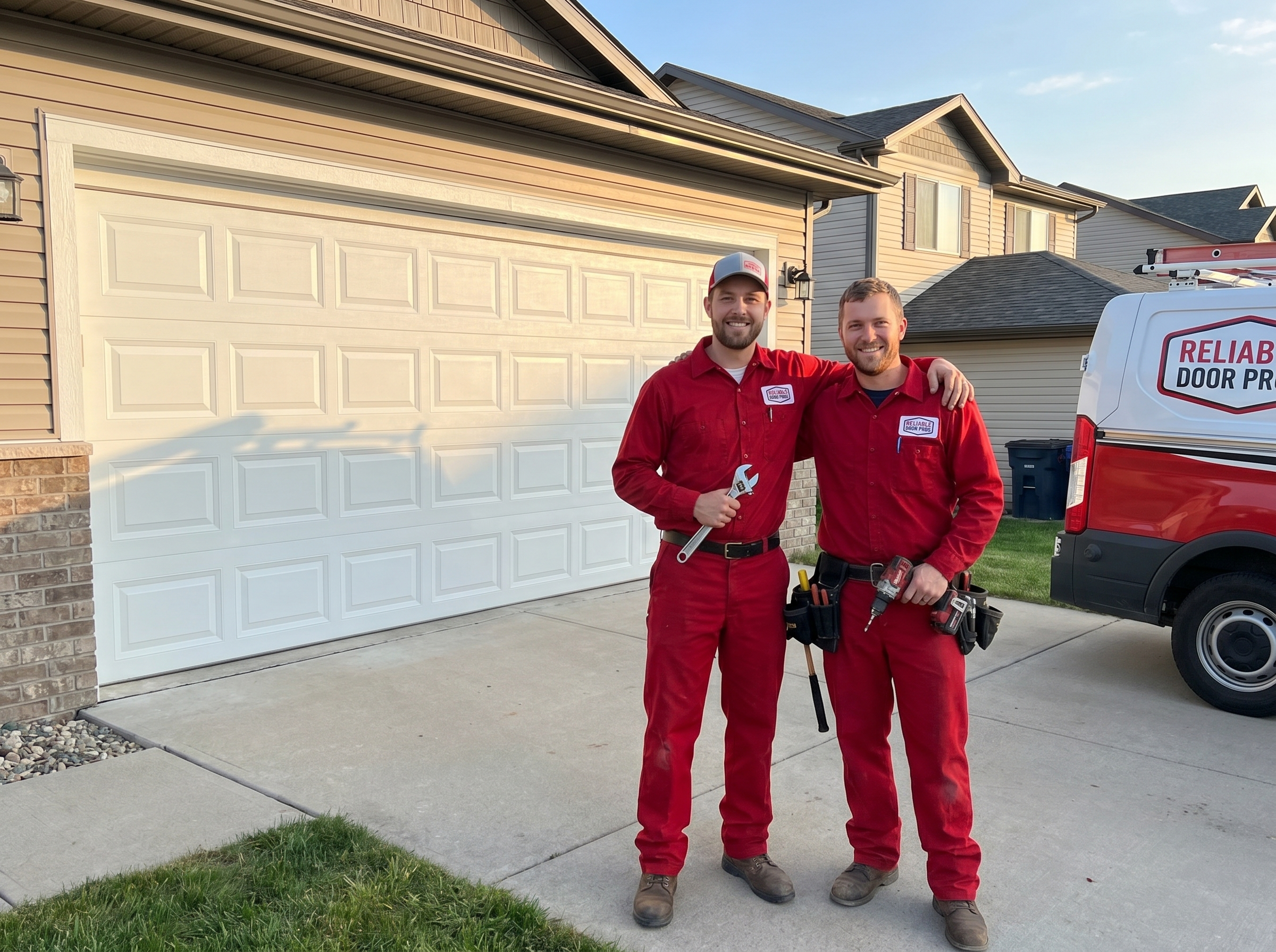 Plano Garage Door technicians on the job